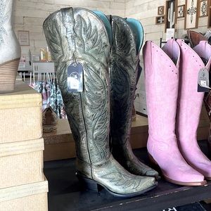 The Esmeralda XL Wide Calf Friendly Cowgirl Boot